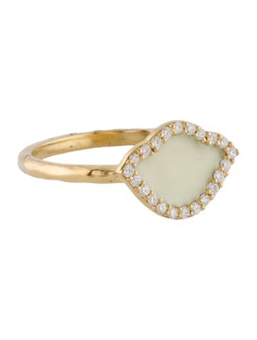 Amrapali Cocktail Ring 18K Enamel & Diamond 7