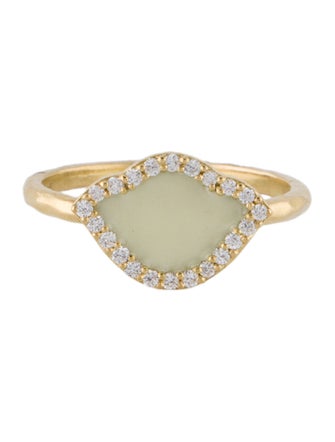 Amrapali 18K Enamel & Diamond Cocktail Ring