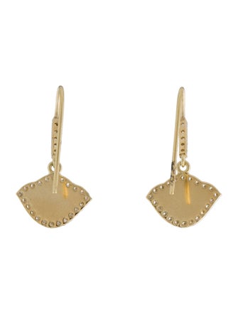 Amrapali 18K Diamond & Enamel Nalika Lotus Drop Earrings