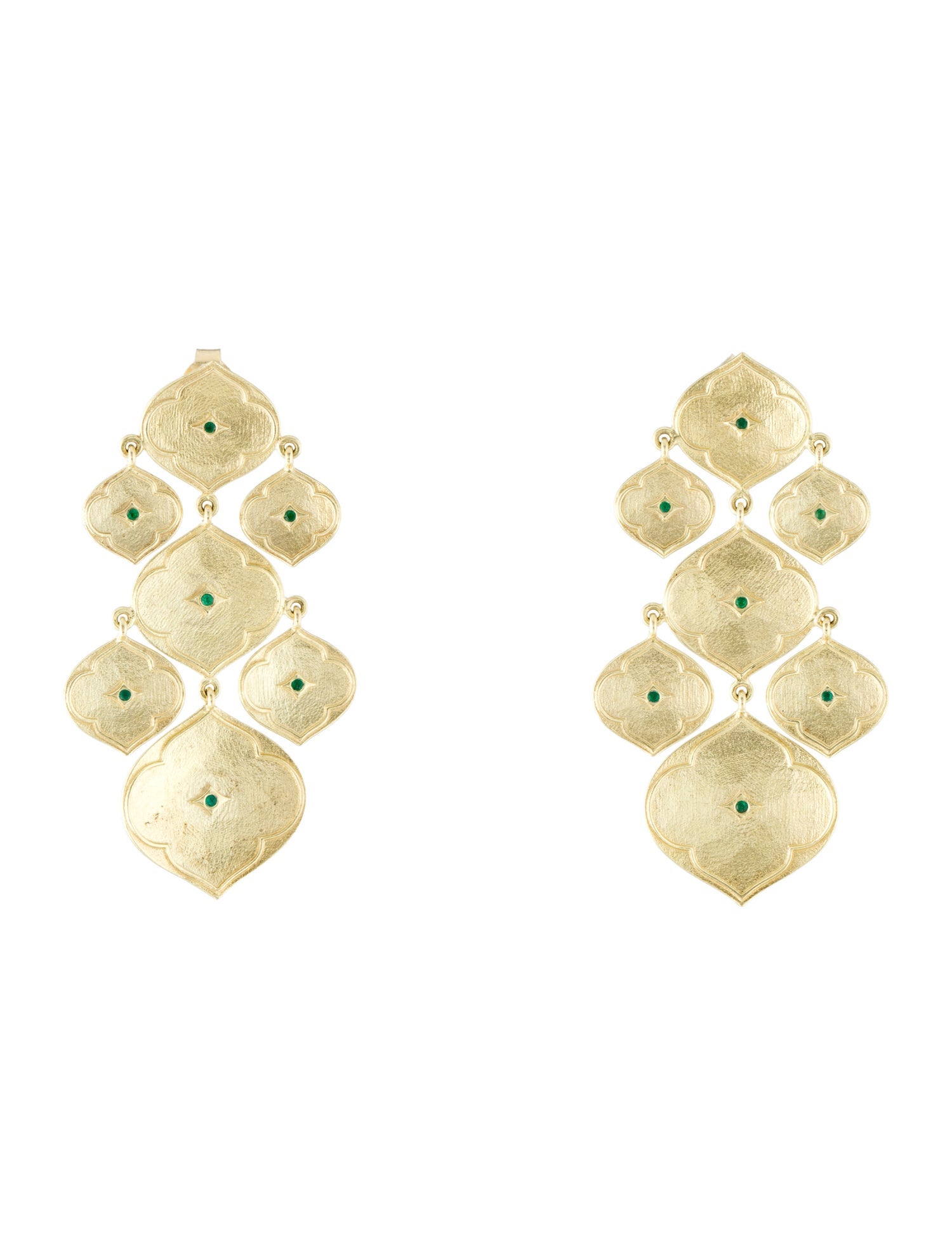 Amrapali 18K Emerald Drop Earrings