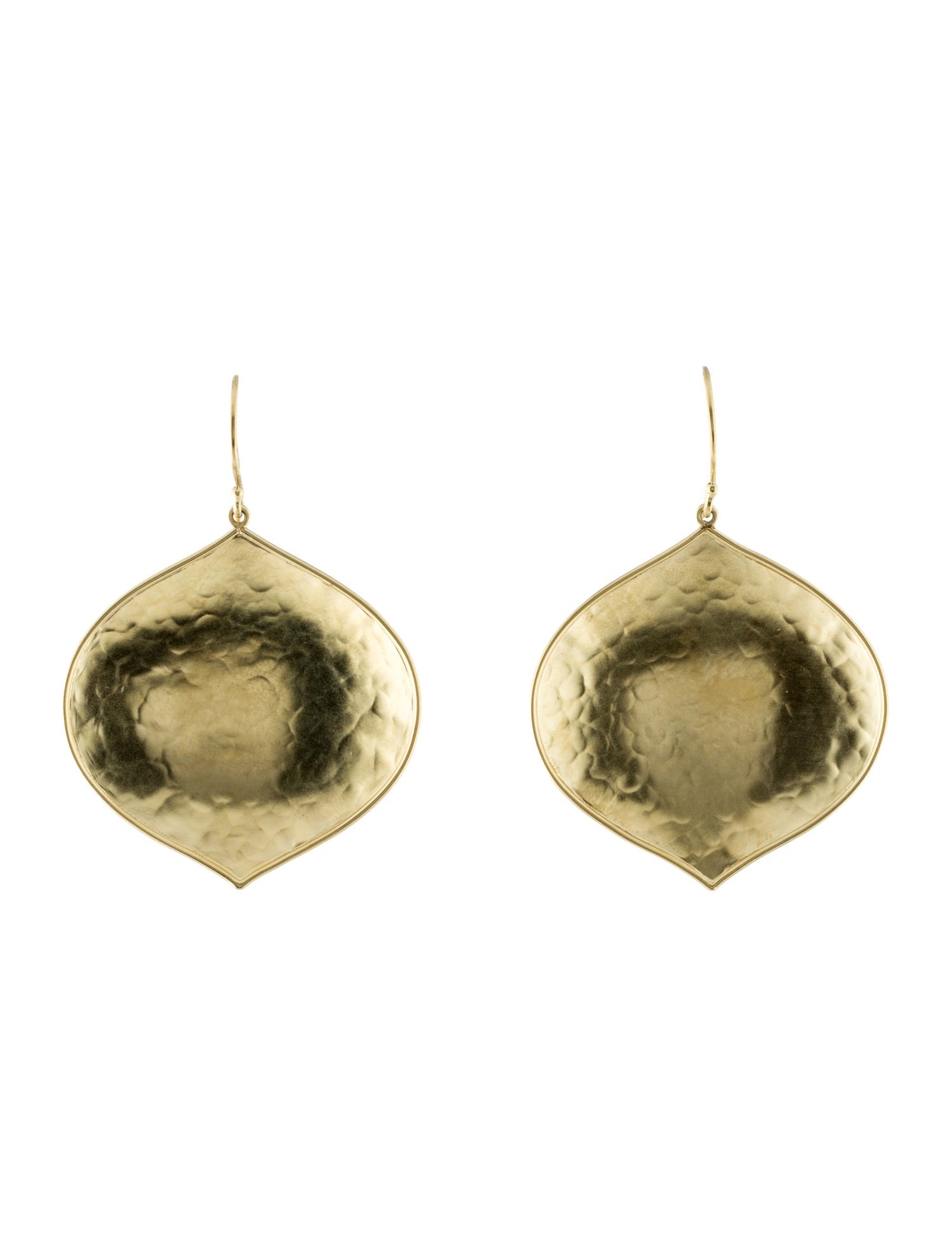 Amrapali 18K Hammered Drop Earrings