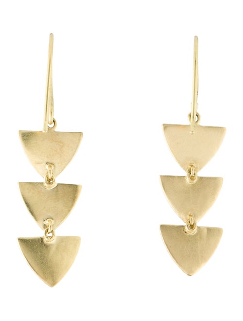 Amrapali 18K Triangle Triple Drop Earrings