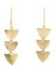 Amrapali 18K Triangle Triple Drop Earrings