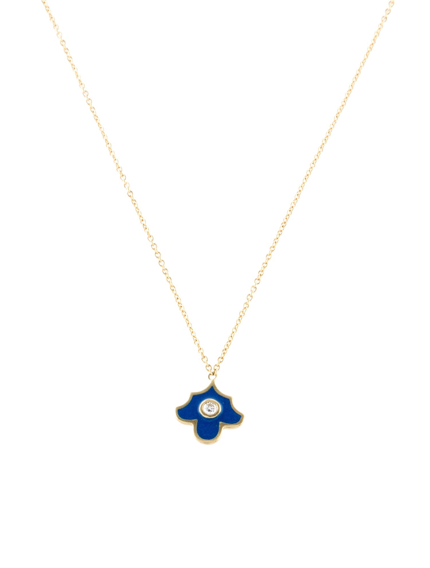 Amrapali 18K Diamond & Enamel Pendant Necklace