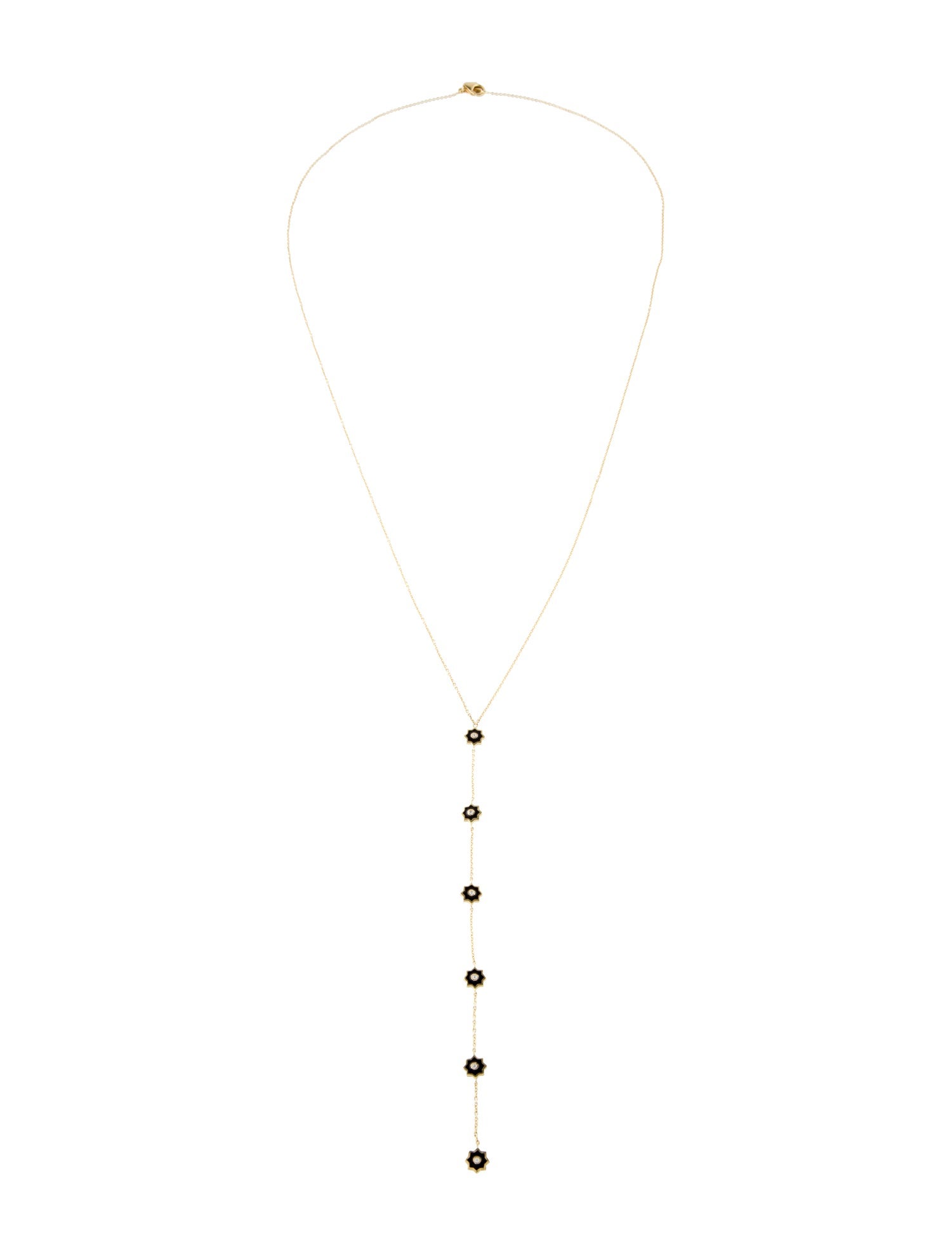 Amrapali 18K Diamond & Enamel Star Drop Necklace