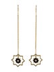 Amrapali 18K Diamond & Enamel 8 Point Star Drop Earrings