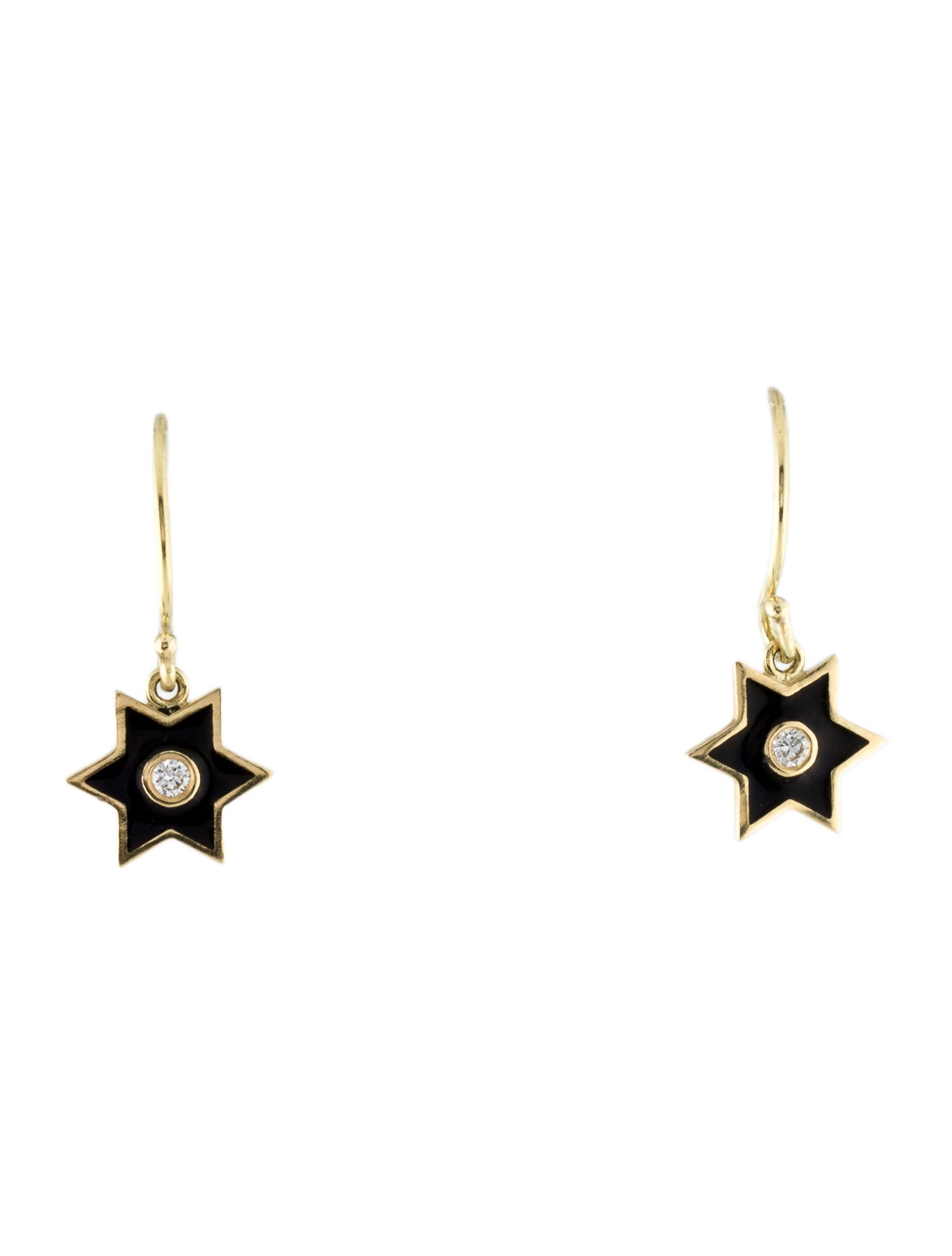 Amrapali 18K Diamond Enamel Starburst Earrings