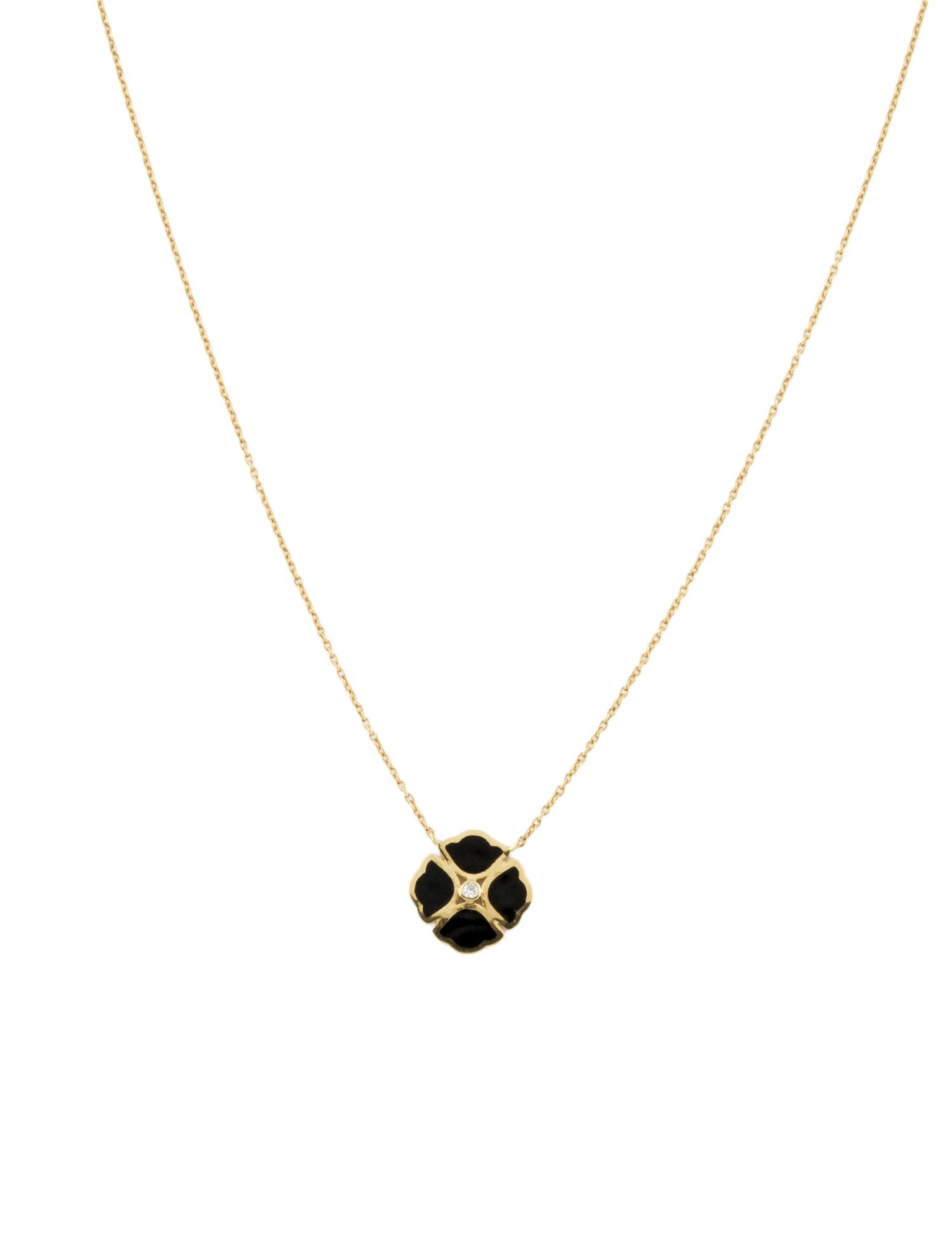 Amrapali 18K Enamel & Diamond Pendant Necklace