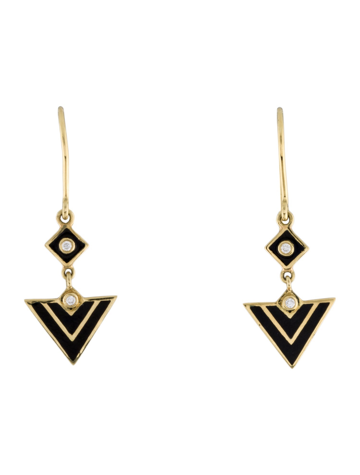 Amrapali 18K Enamel & Diamond Legend Drop Earrings