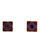 Amrapali 18K Enamel Square Holi Stud Earrings