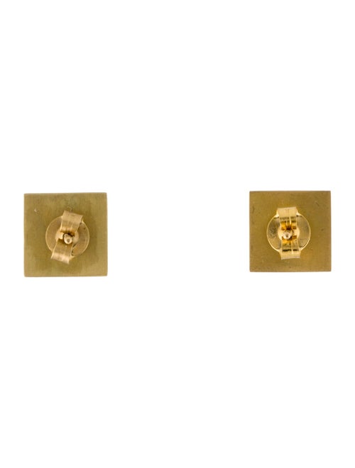 Amrapali 18K Enamel Square Holi Stud Earrings