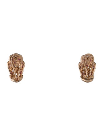 Amrapali 18K 1.78ctw Sapphire, Ruby & Diamond Earclip Earrings