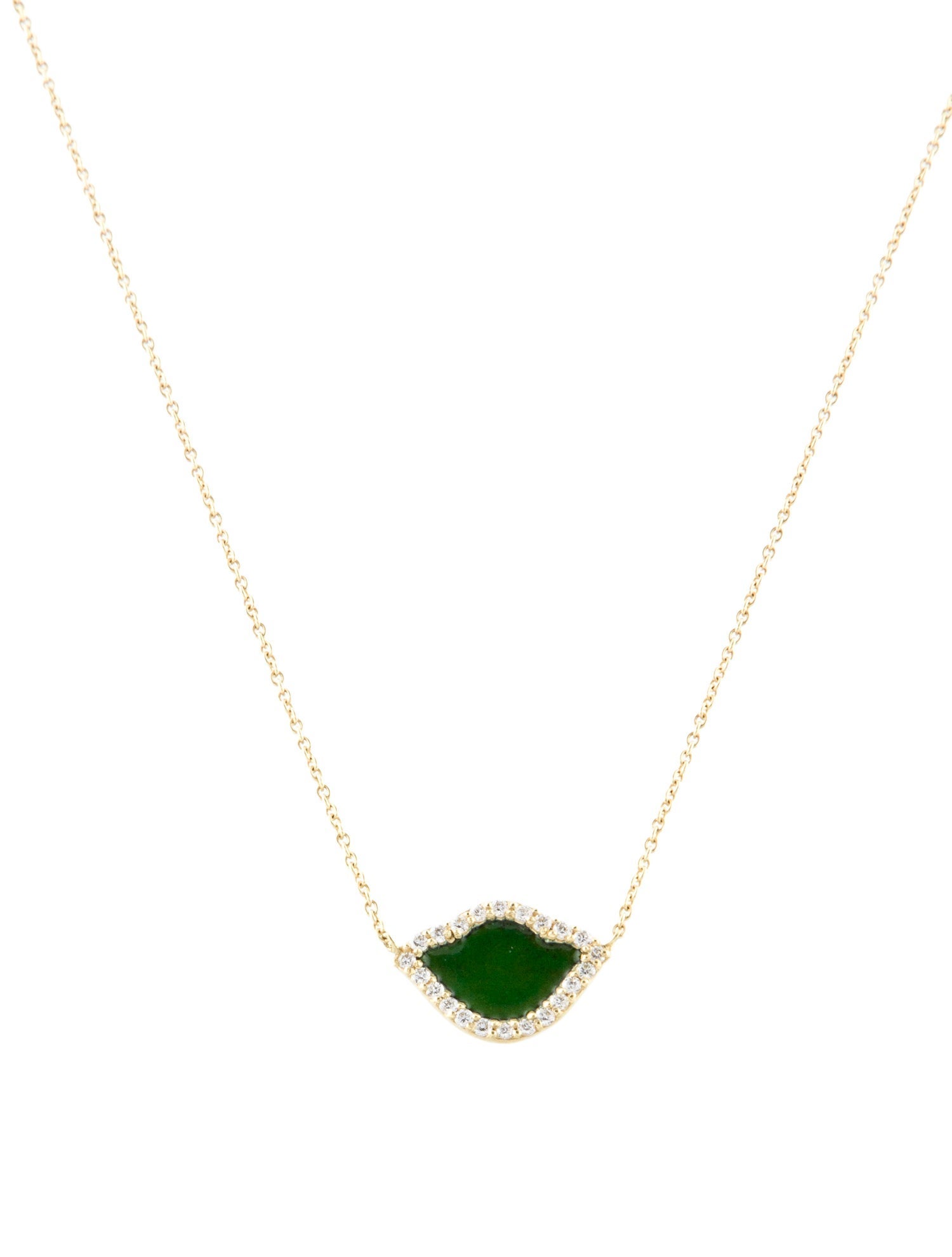 Amrapali 18K Lotus Diamond & Enamel Pendant Necklace