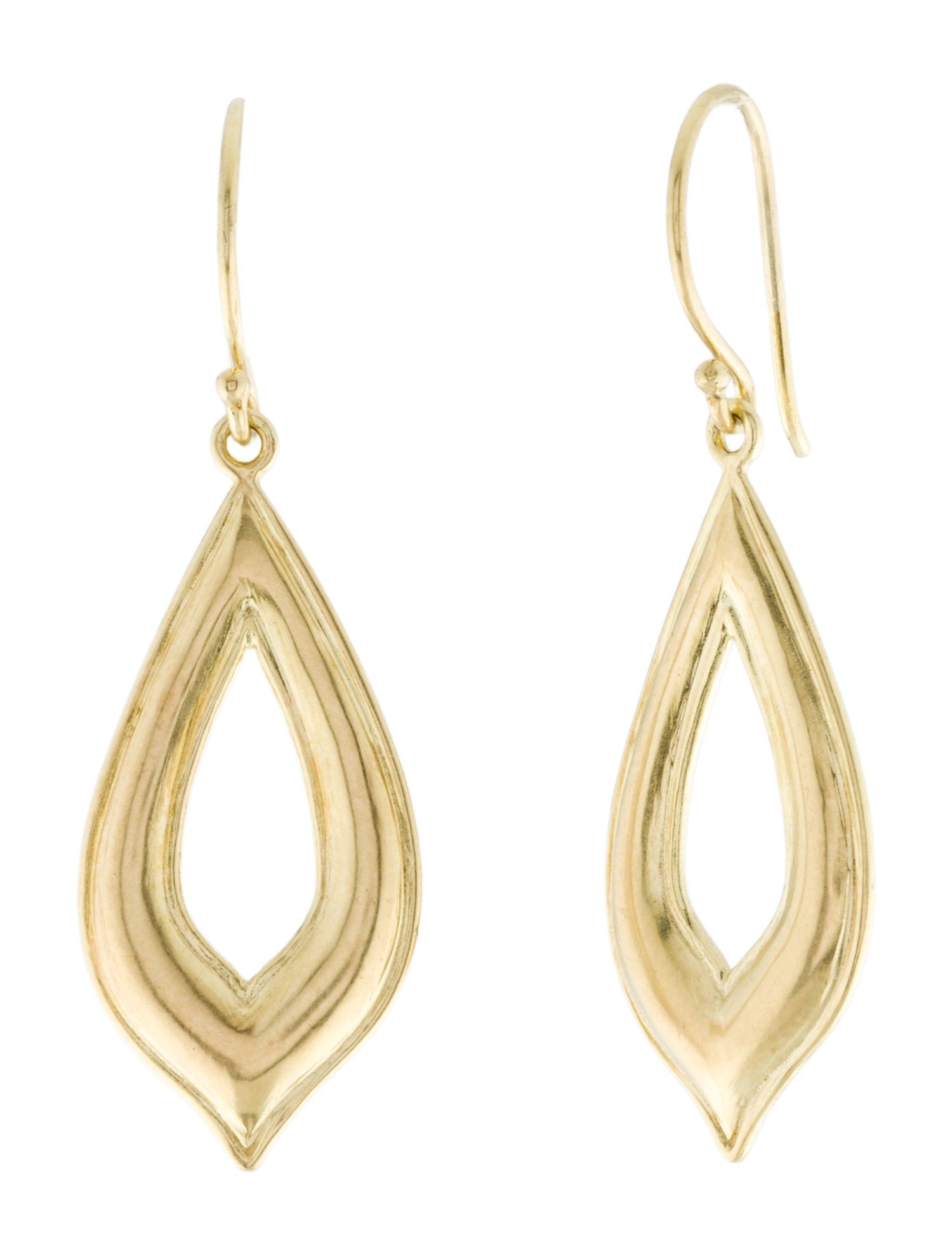 Amrapali 18K Varsha Open Concave Drops Earrings
