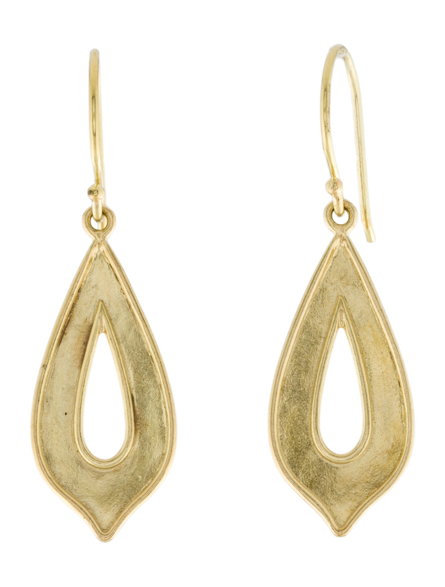 Amrapali 18K Varsha Open Concave Drops Earrings