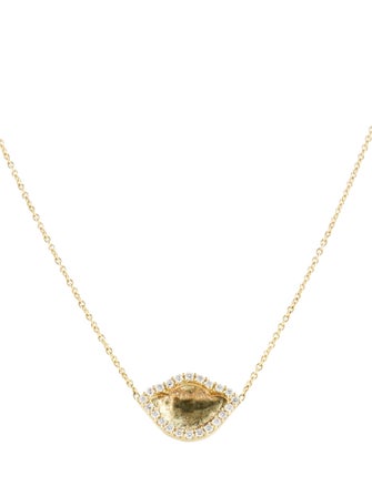 Amrapali 18K Diamond Karana Lotus Pendant Necklace