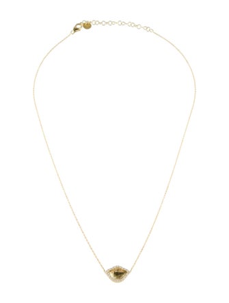 Amrapali 18K Diamond Karana Lotus Pendant Necklace