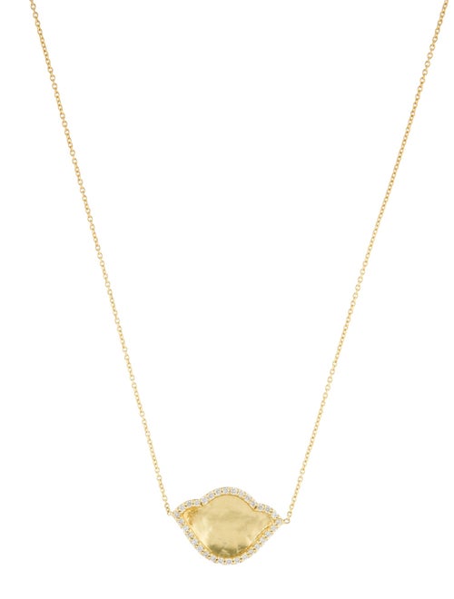 Amrapali 18K Diamond Karana Lotus Pendant Necklace