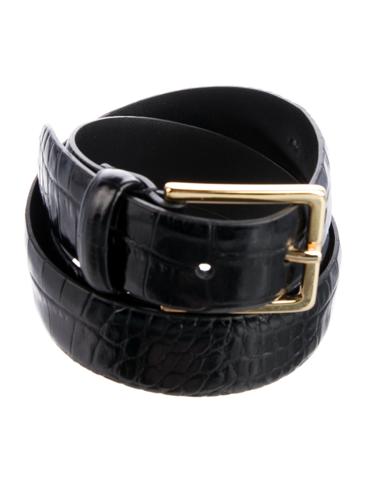 Anderson's Skinny Embossed Leather Belt