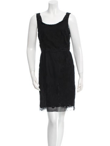 Anna Sui Embroidered Sleeveless Dress