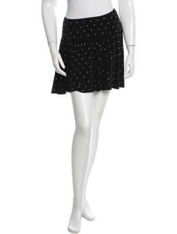 Anna Sui Stud-Accented Mini Skirt