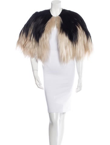 Anna Sui Ombre Fur Cape