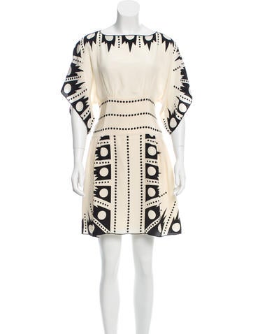 Anna Sui Sheath Abstract Dress