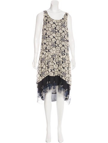Anna Sui Printed Midi Dress