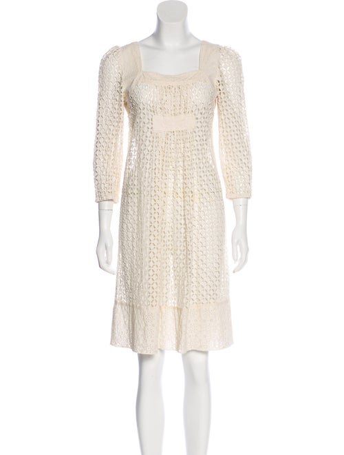 Anna Sui Eyelet Shift Dress