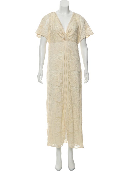Anna Sui Crochet Maxi Dress