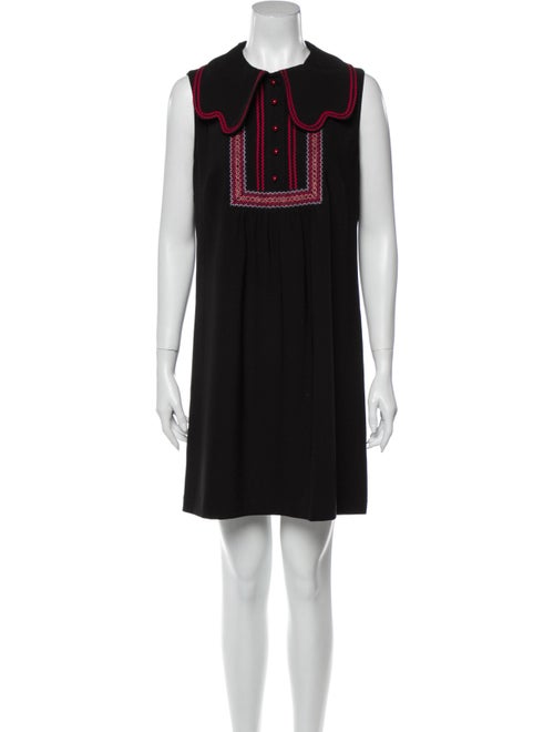 Anna Sui Mini Dress Black