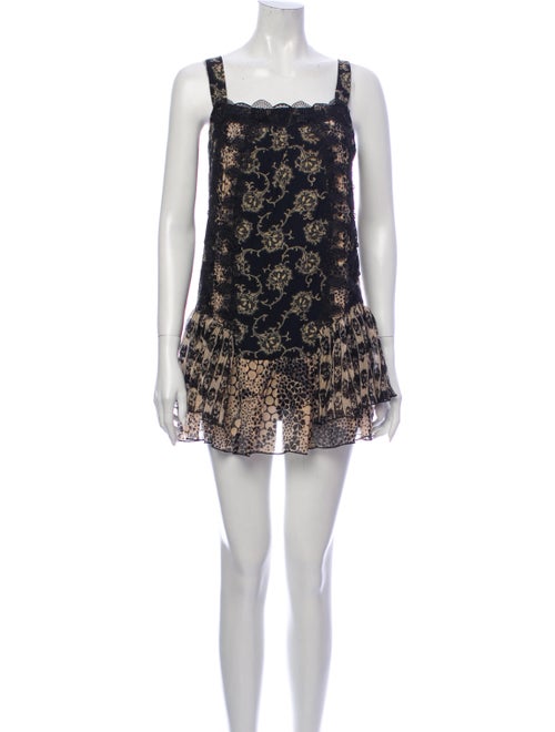 Anna Sui Silk Mini Dress