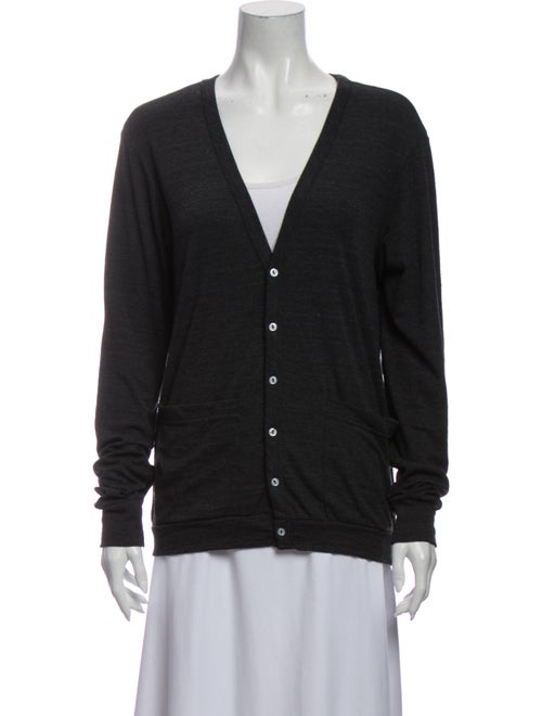 Anna Sui V-Neck Sweater Grey
