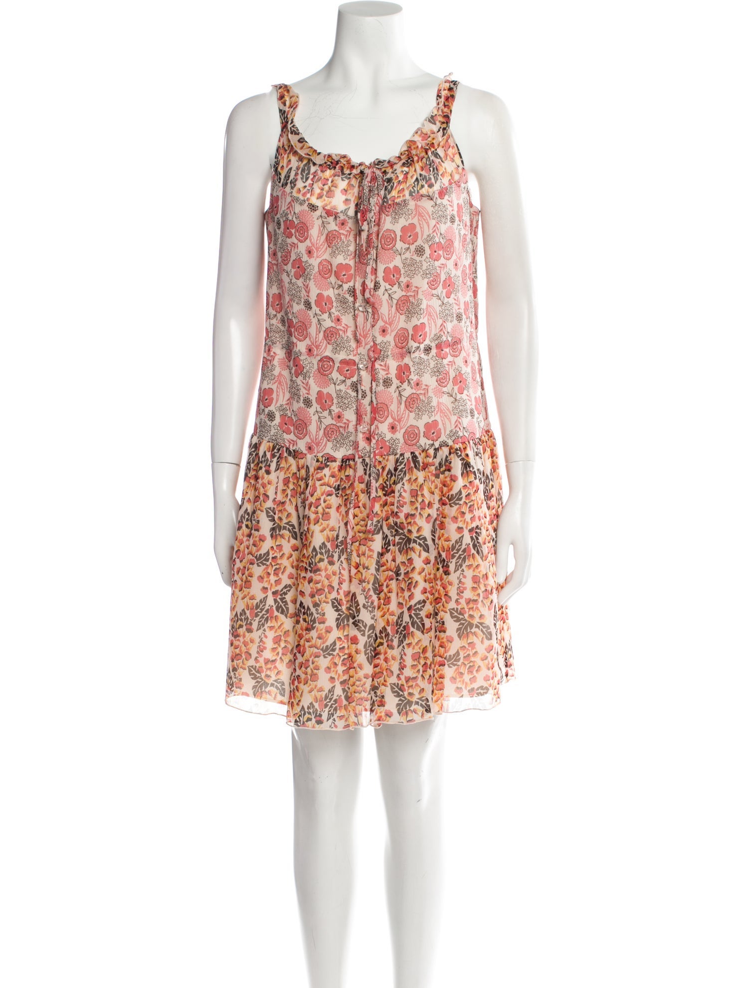 Anna Sui Silk Knee-Length Dress