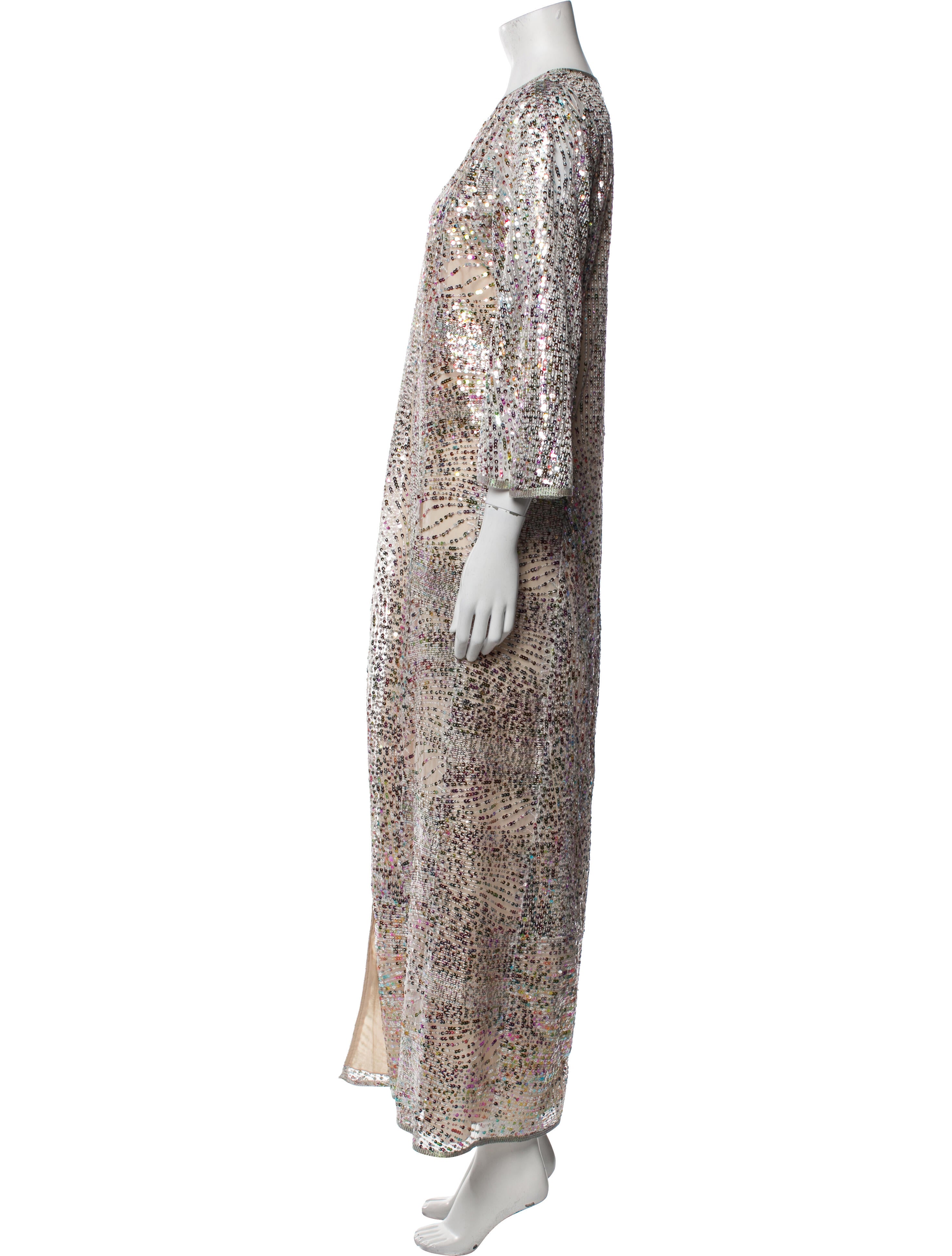 anna sui sequin maxi dress anna sui sequin maxi dress Silver Anne Sequin Midi Dress Silver / M /  SCH23124