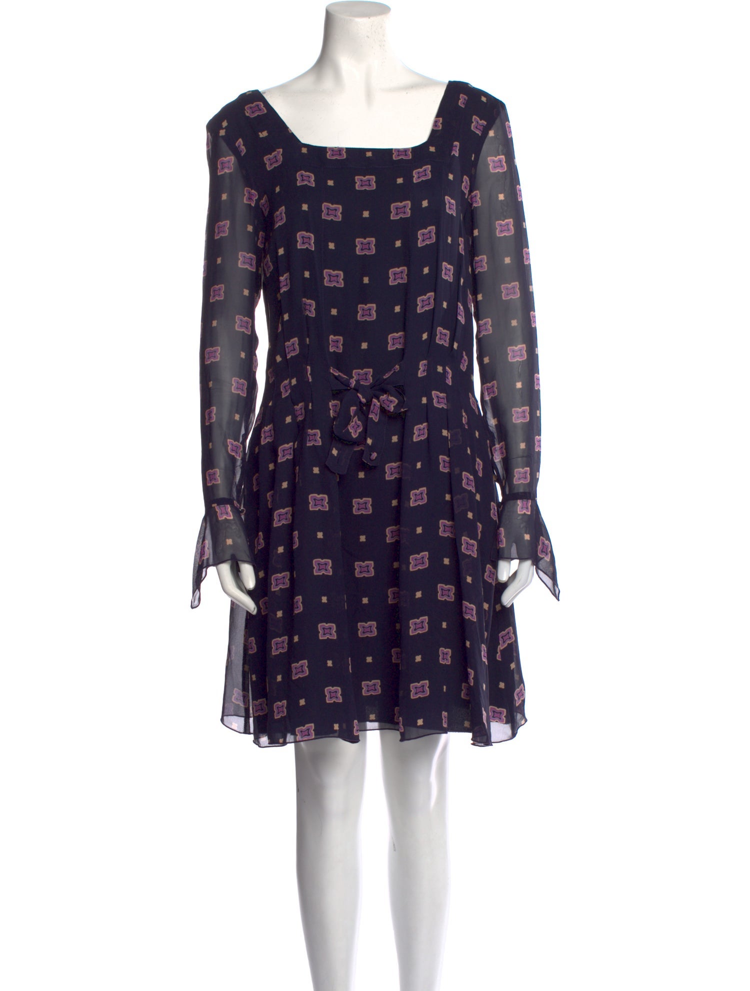 Anna Sui Floral Print Mini Dress