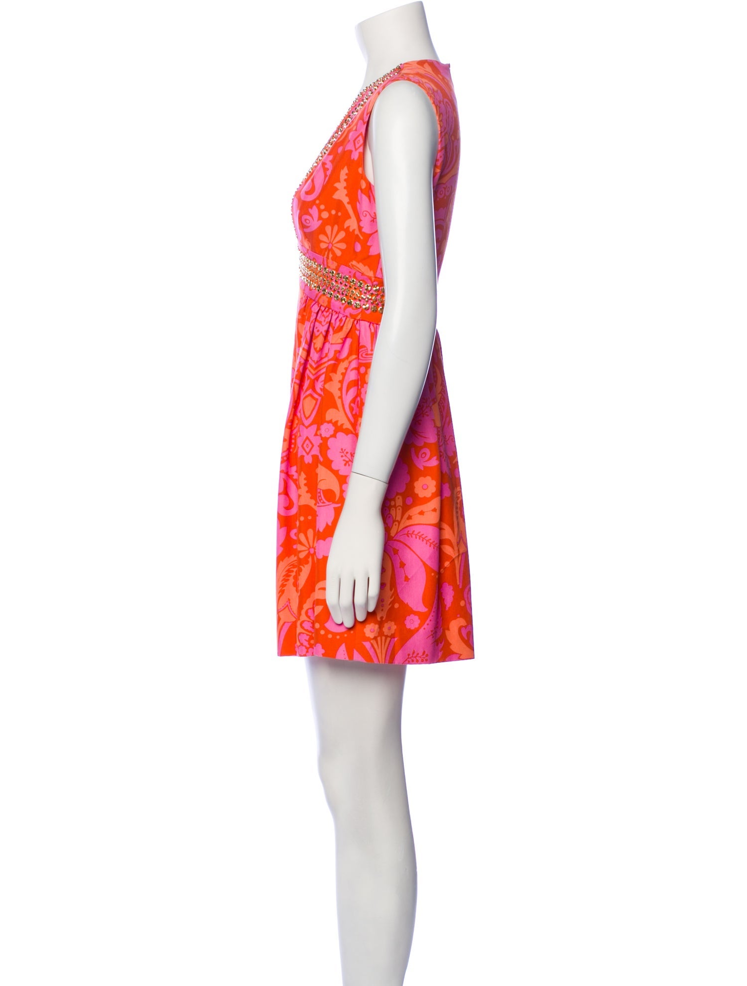 Anna Sui Silk Mini Dress