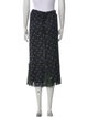 Anna Sui Floral Print Midi Length Skirt