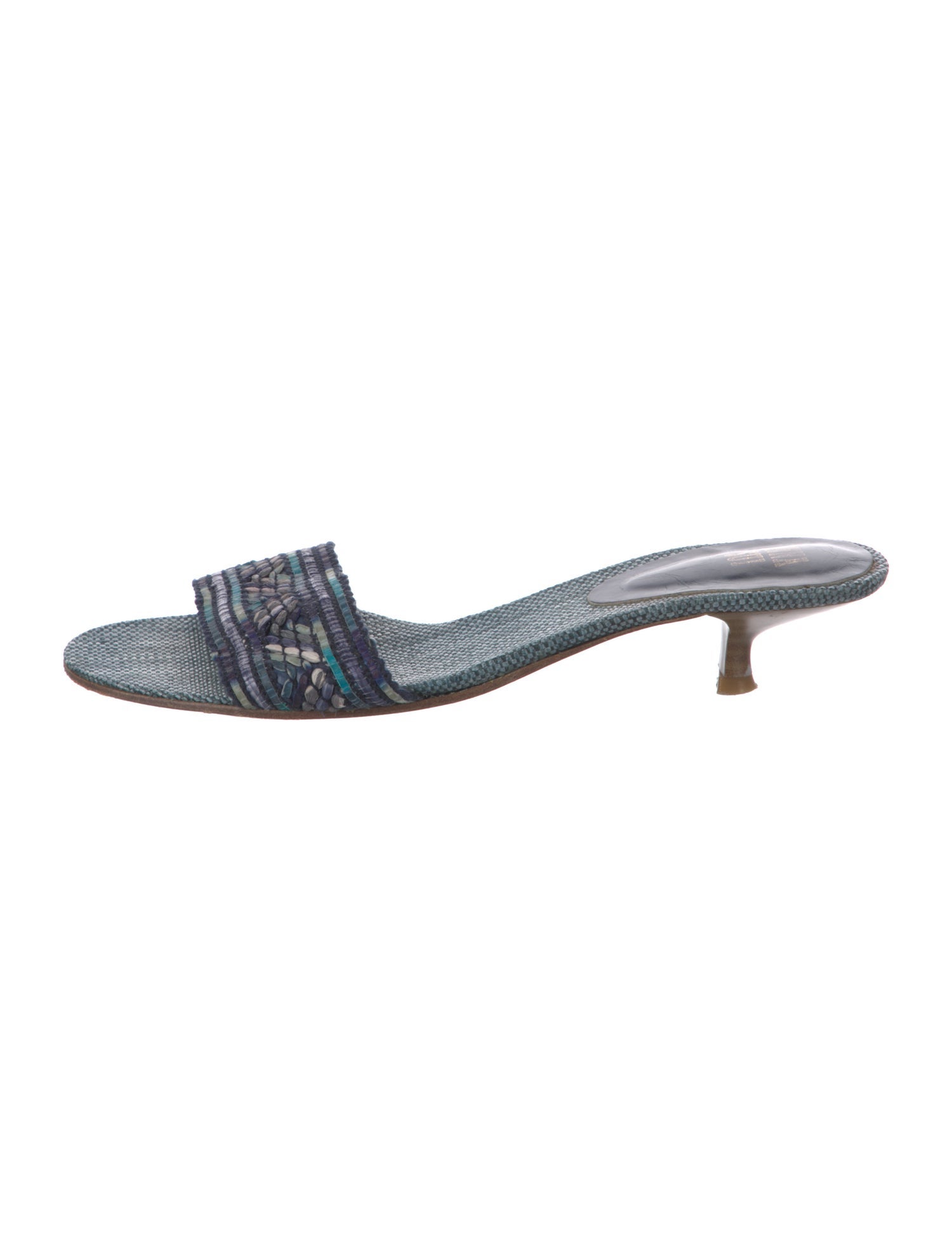 Anna Sui Printed Mules