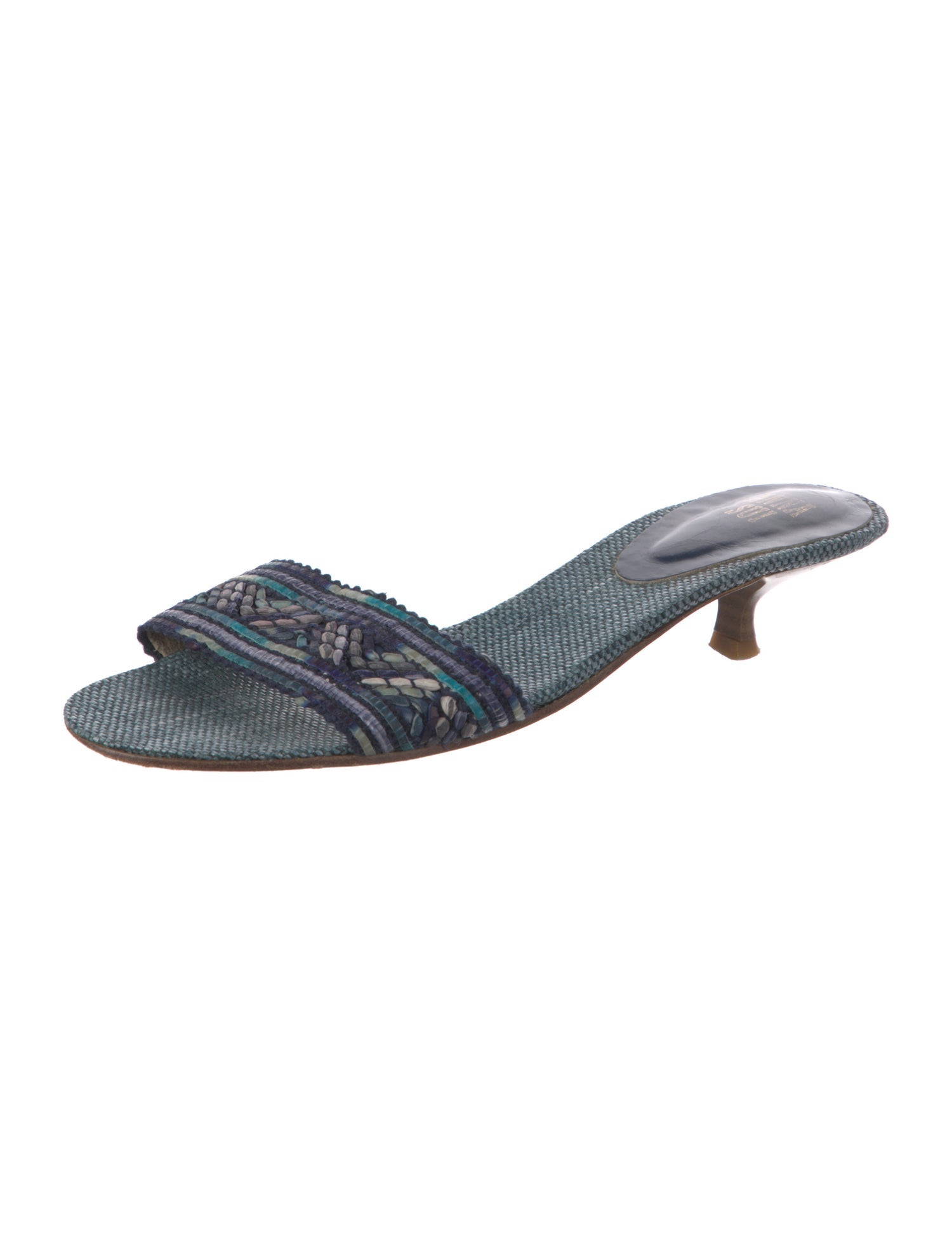 Anna Sui Printed Mules