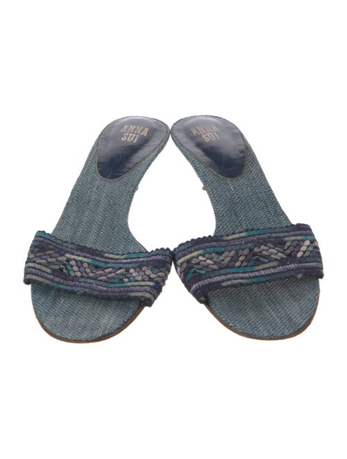 Anna Sui Printed Mules