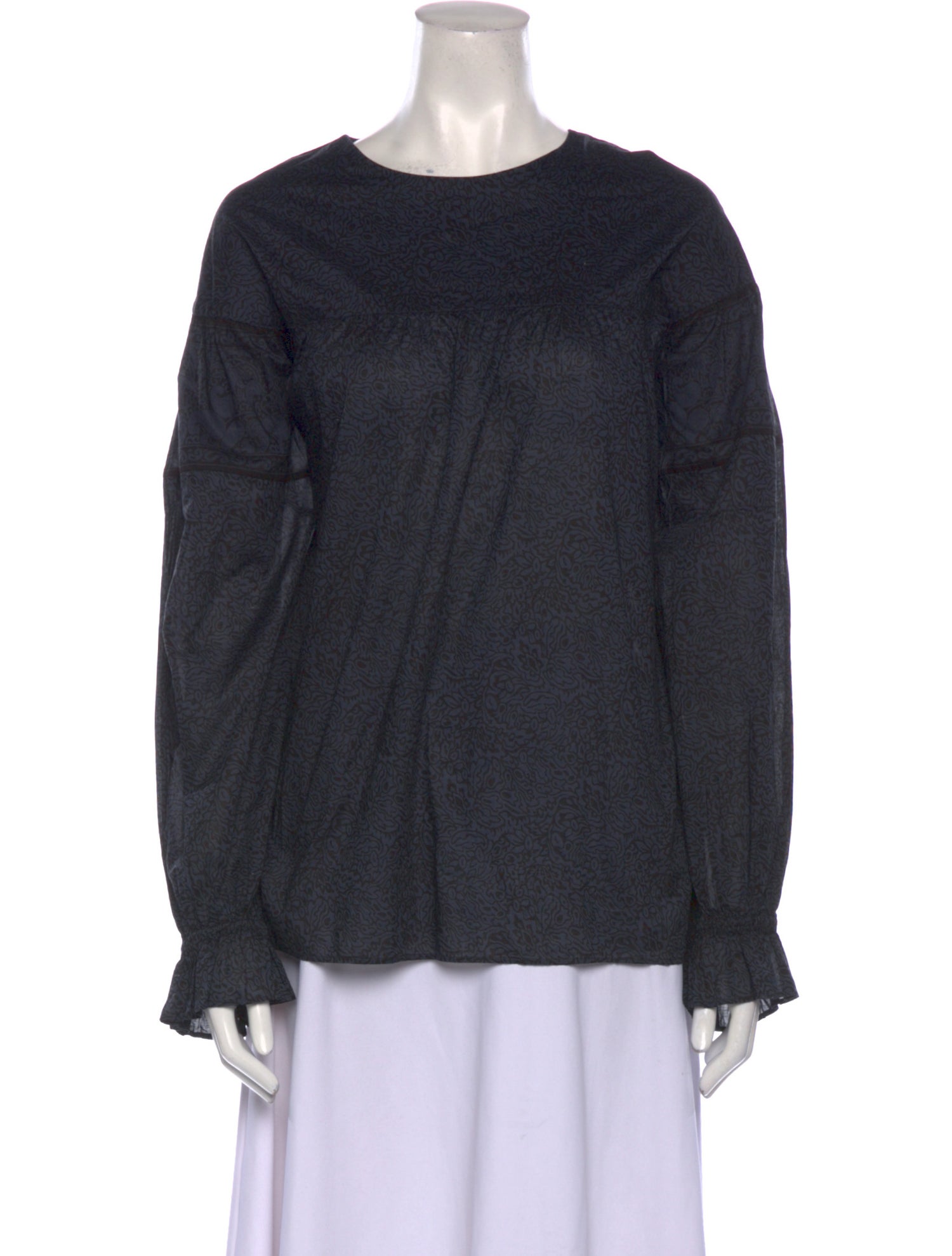 Anna Sui Crew Neck Long Sleeve Sweatshirt