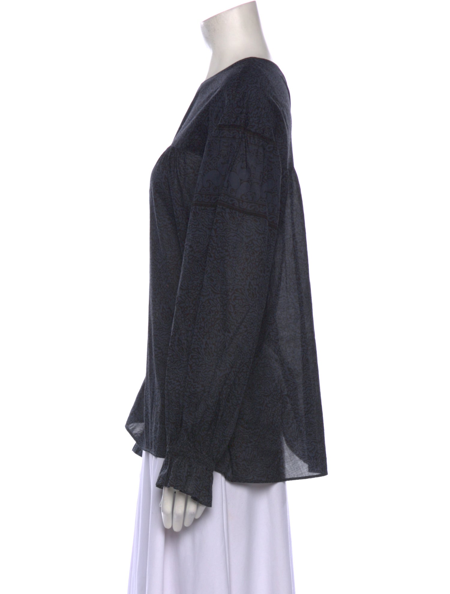 Anna Sui Crew Neck Long Sleeve Sweatshirt