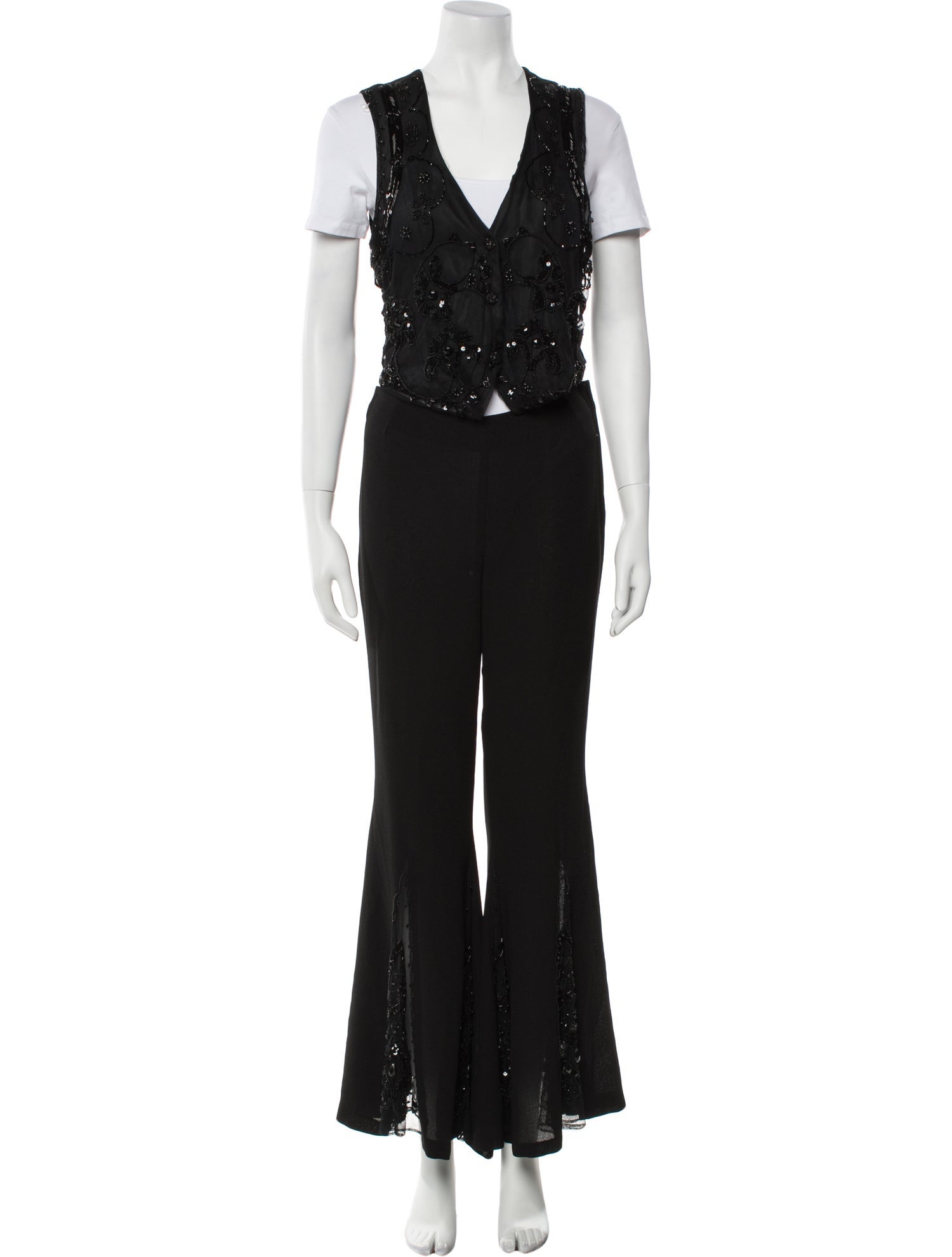 Anna Sui Beaded Accents Pantsuit