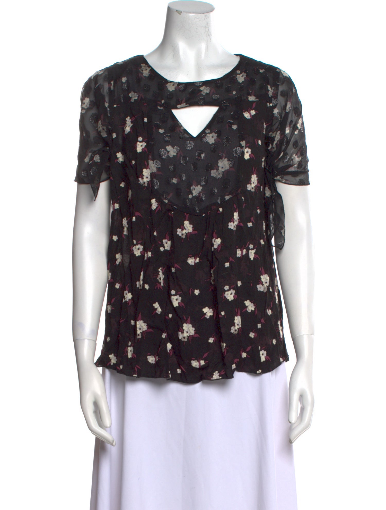 Anna Sui Printed Scoop Neck T-Shirt