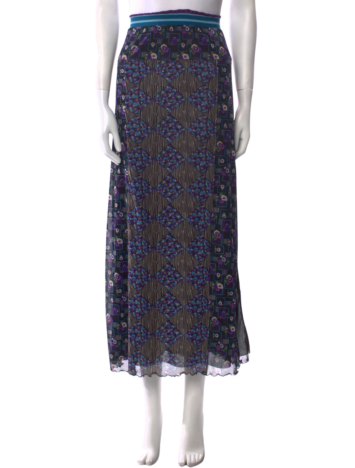 Anna Sui Printed Midi Length Skirt