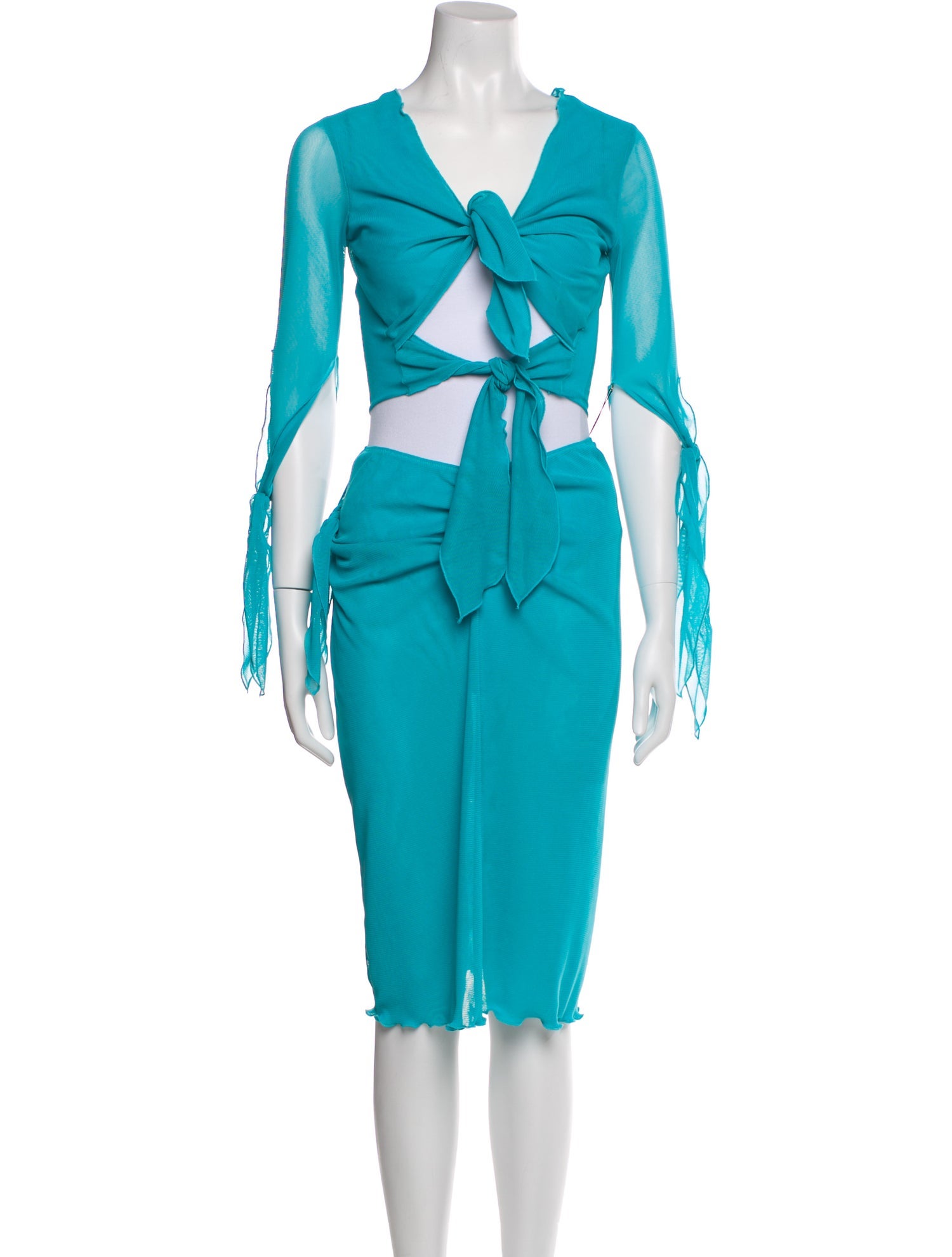 Anna Sui Pleated Accents Skirt Set w/ Tags