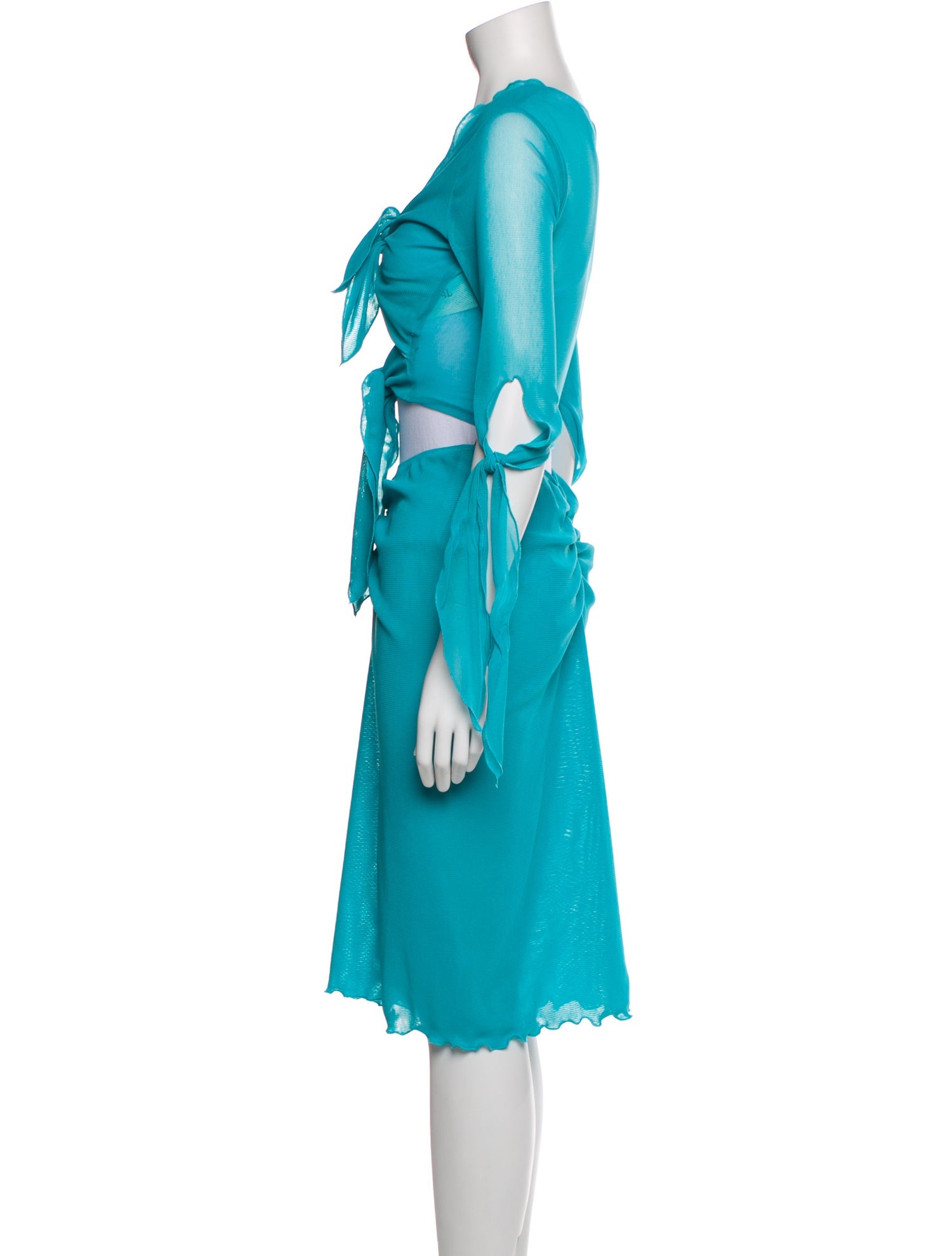 Anna Sui Pleated Accents Skirt Set w/ Tags