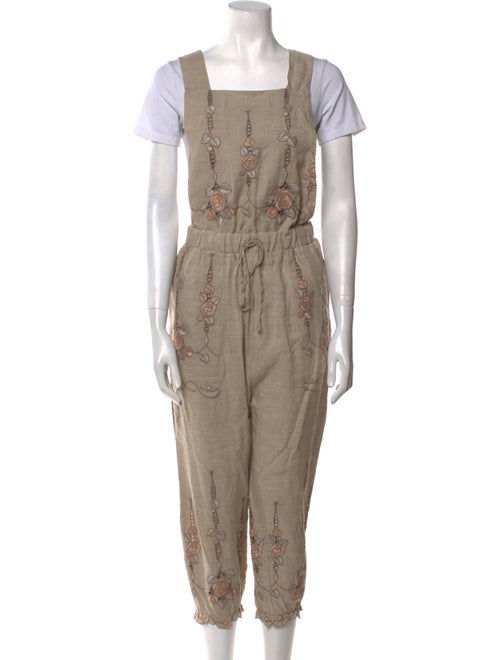 Anna Sui Square Neckline Jumpsuit