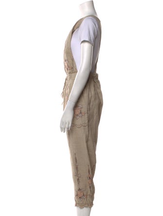 Anna Sui Square Neckline Jumpsuit